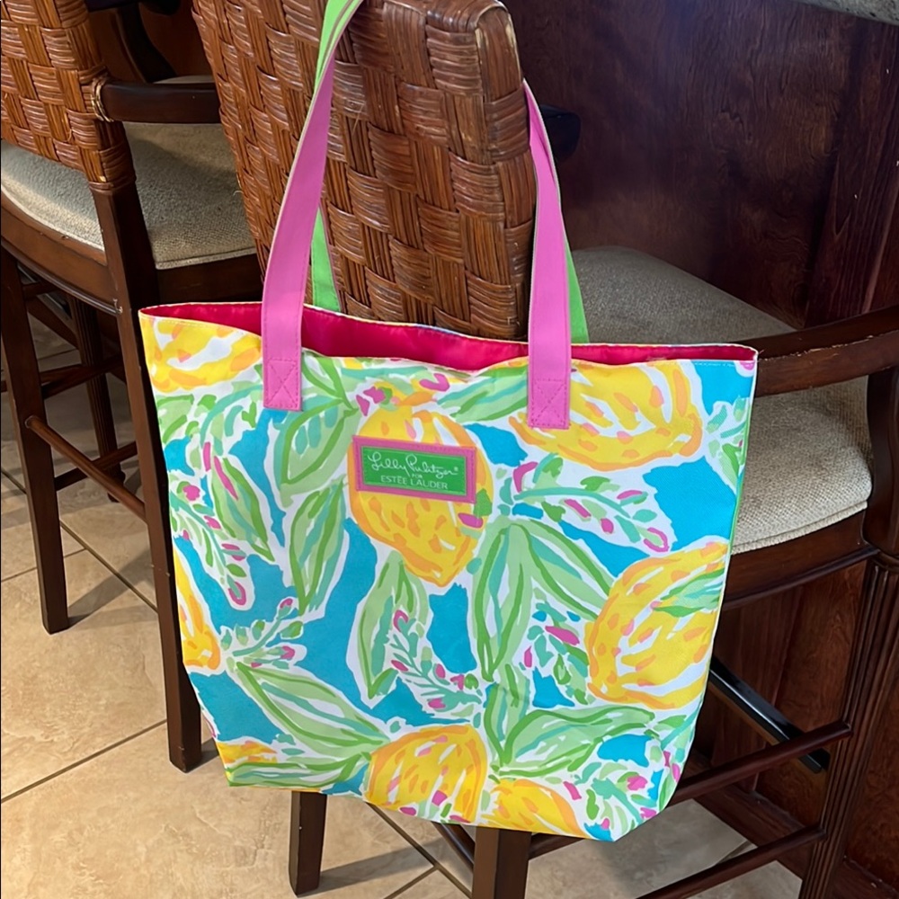 Lilly Pulitzer for Estée Lauder Colorful Tote Bag💕💛💚🩵 ‼️PRICE DROP‼️